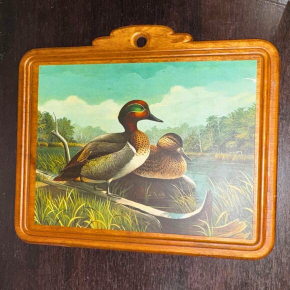 Vintage Duck Wall Plaques Set – Rustic Cabin Art – A.J. Rudisill - Picture 7 of 15